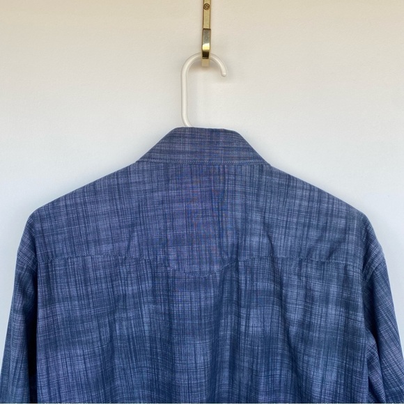 GEORGE STRAIT Wrangler Western snap blue button down shirt Mens size M - Picture 4 of 9